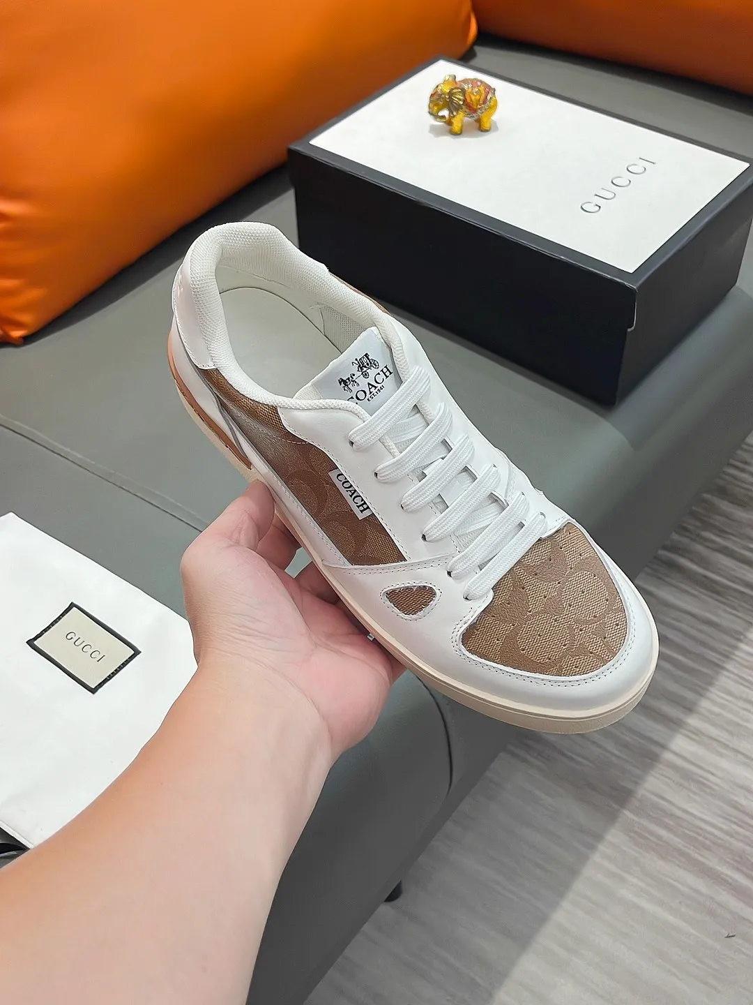 Men's shoes GUCCI "Gucci" P420 Regular size: 38-44 (casual shoes) Product materials: Selected cowhide upper, soft sheepskin lining; original outsole.